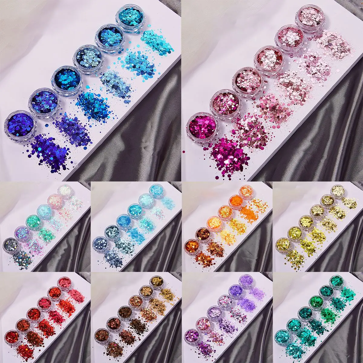 Resin Glitter Pack - 6 colori/set resina scintillante paillettes per