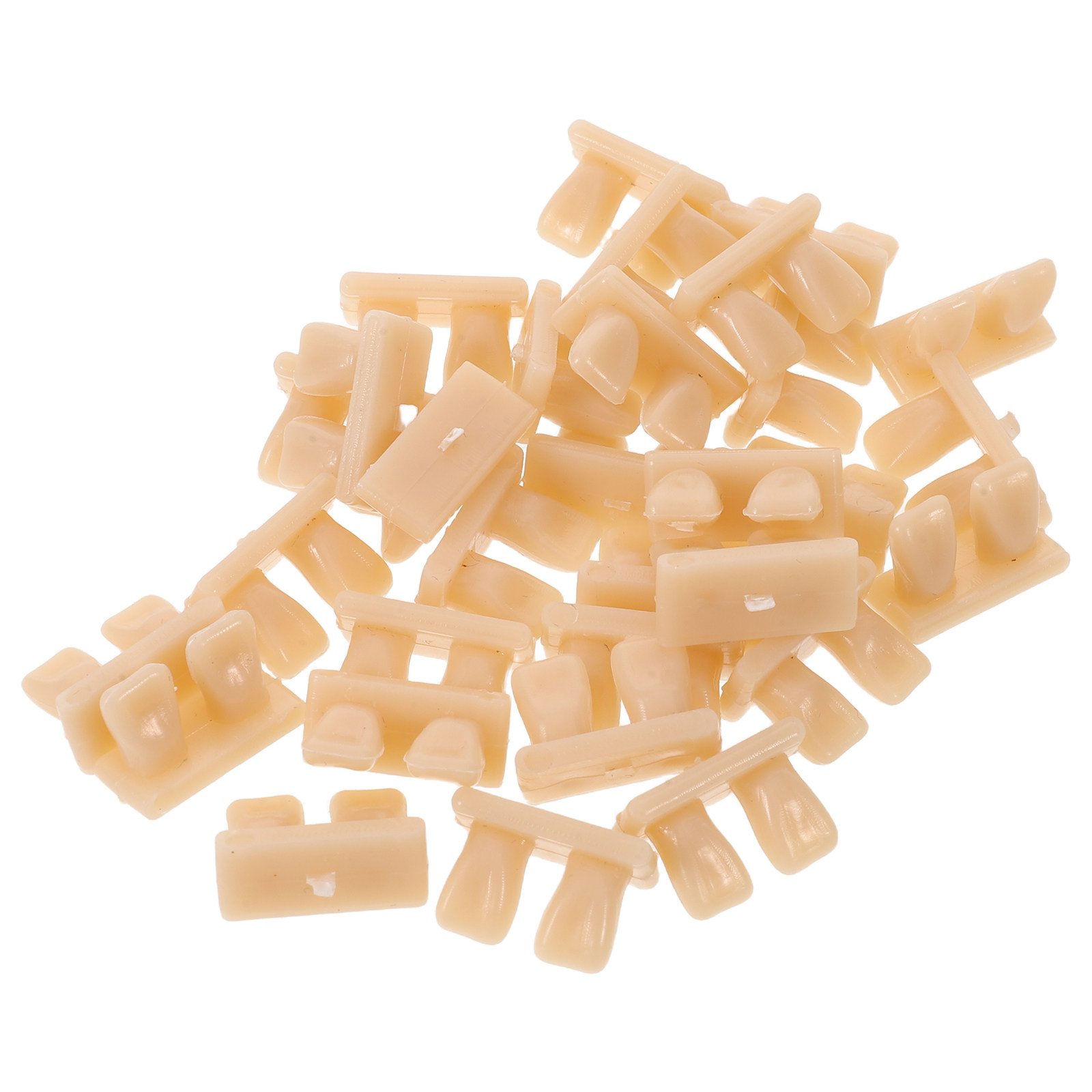 Crafting Resin - 50 Pezzi di Mini Denti in
