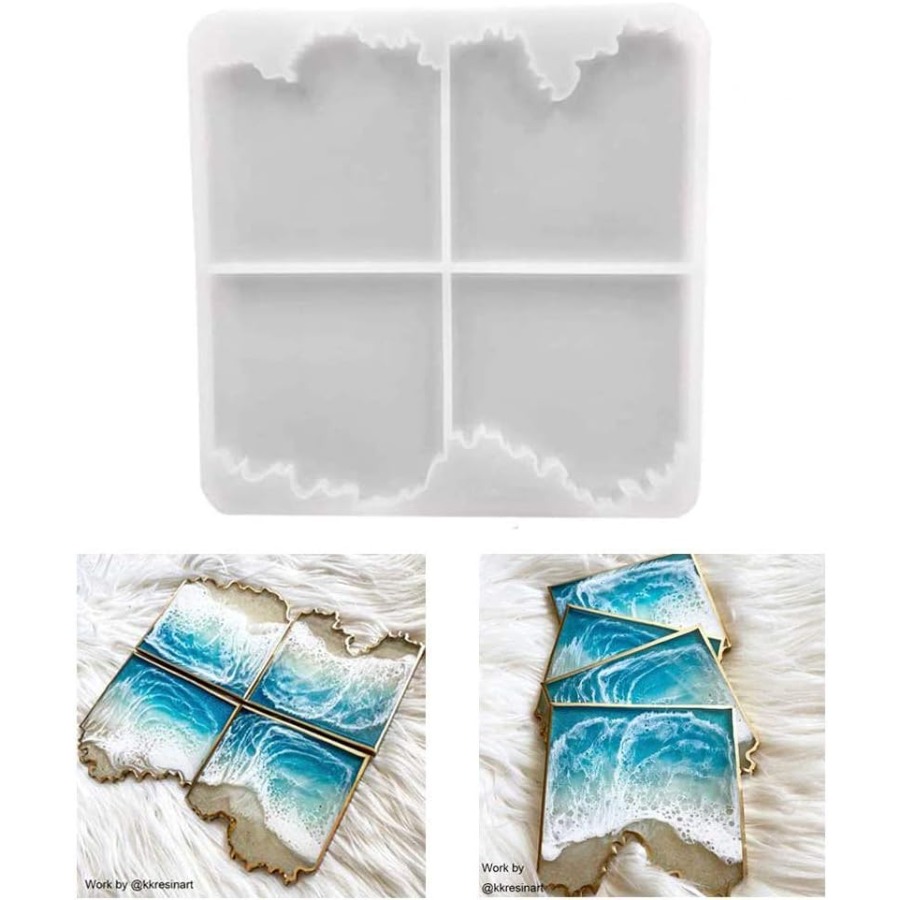 Resin Ocean Wave Mold - Stampo in silicone per sottobicchieri a