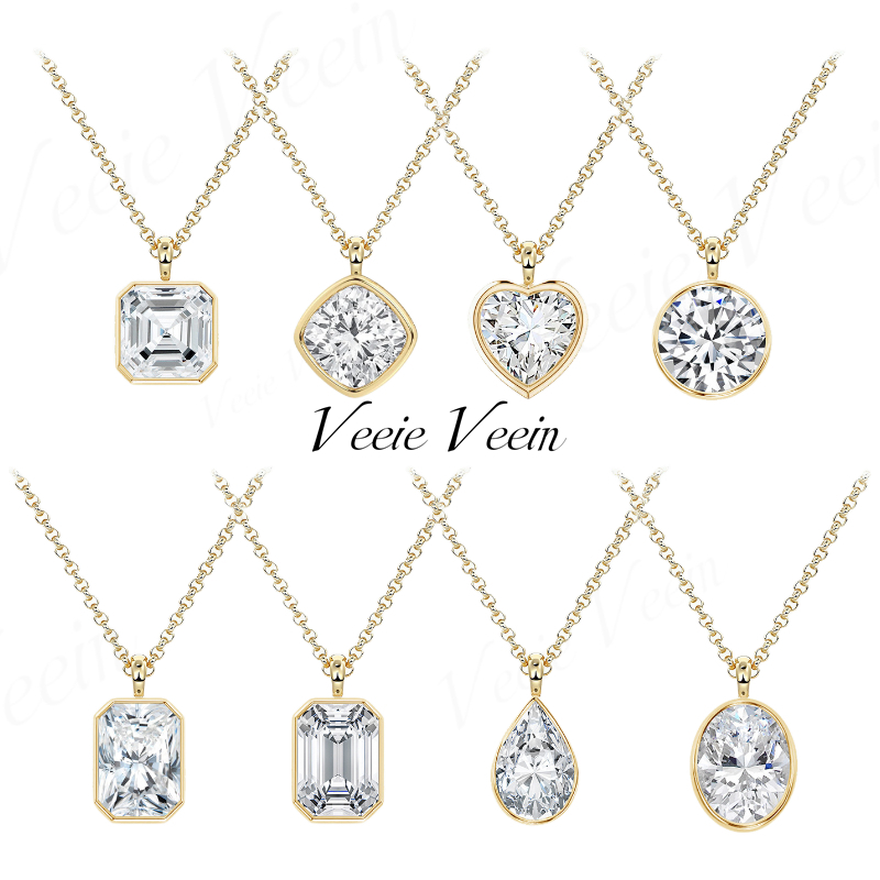 Bezels Set Pendant - Collana con Pendente Veeie Veein Jewelry