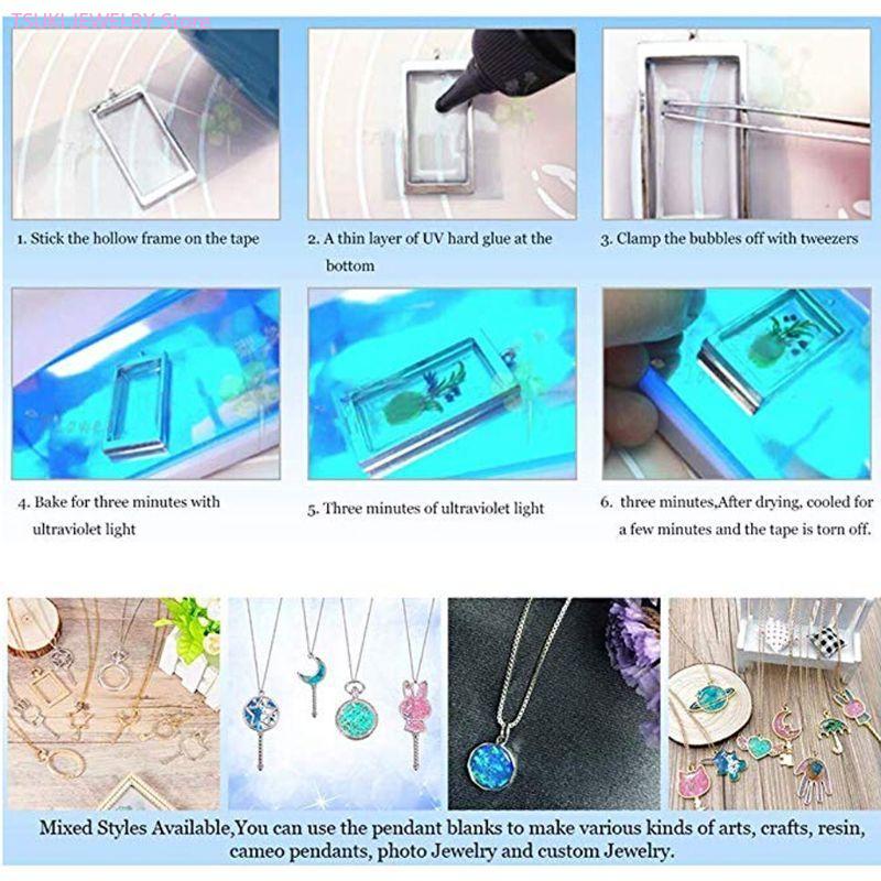 62KE 10x/set Ciondolo A Nido D - Bezels Set Pendant recensione e prezzo