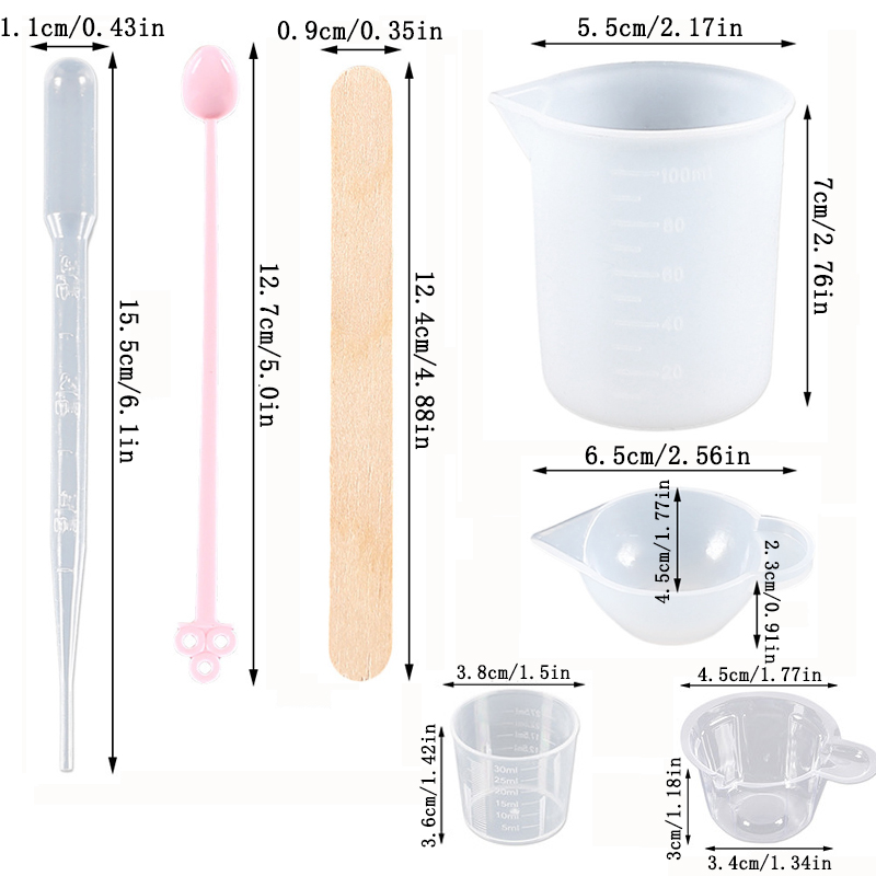 Kit di strumenti in resina epo - Mixing Cup Silicone recensione e prezzo