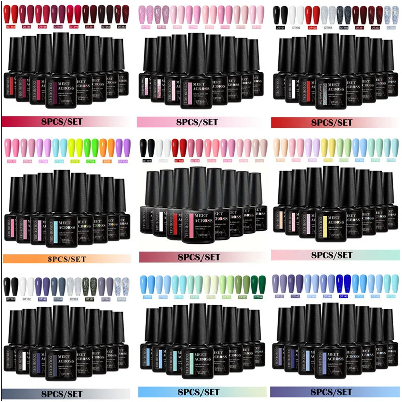 Set di 8 Smalti Gel Semiperman - Resin Glitter Pack recensione e prezzo