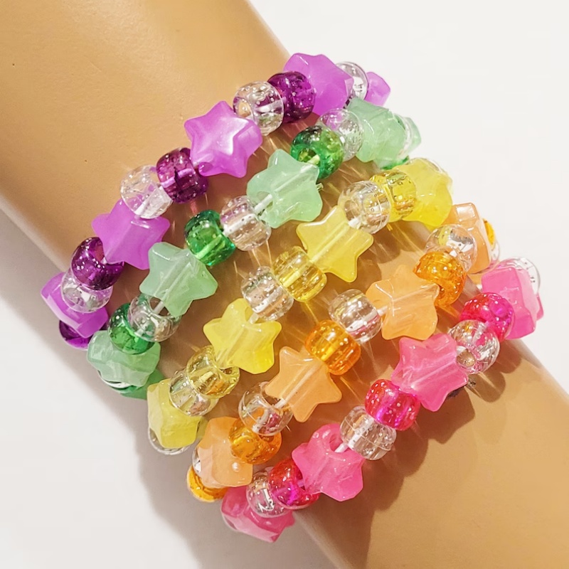 Set di 5 braccialetti Glow Sta - Resin Glitter Pack recensione e prezzo