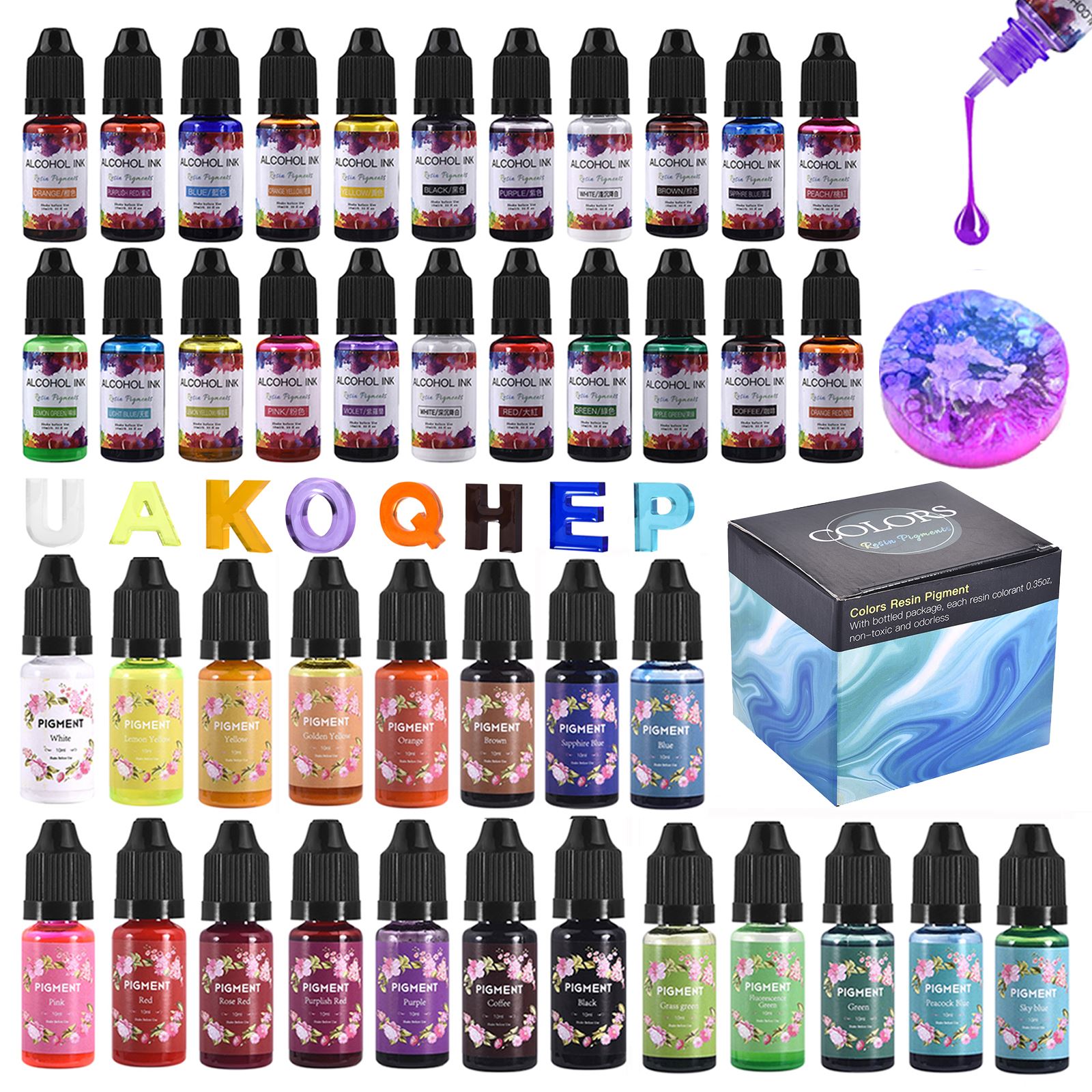 1 Set Kit di pigmenti in resin - Resin Dye Alcohol recensione e prezzo